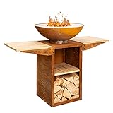 Blumfeldt Feuerschale, Tragbare Feuerschalen für den Garten, Outdoor...