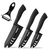 MUXUN Keramikmesser Set, Scharf 4er Pack Messerset, Mehrfunktionalmesser,...
