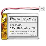 EEMB Lithium Polymer Akku 3,7 V 1100mAh 603449 Wiederaufladbarer Lipo-Akku mit...