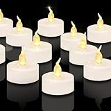 CNMTCCO 24 Stück LED Teelichter Kerzen, flammenlose Batterie Kerzen,helle...