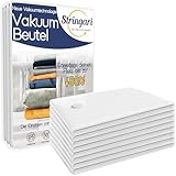 Stringari Vakuumbeutel für Kleidung Staubsauger 8er Set L 80x60 –...