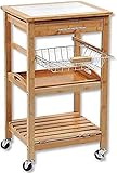 Kesper | Küchenwagen, Material: Bambus, Keramik, Maße: B 48 x H 81 x T 38 cm,...