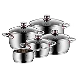 WMF Quality One Topfset Induktion 5-teilig, Kochtopf Set mit Glasdeckel,...