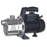 T.I.P. Edelstahl Gartenpumpe GP 3000 INOX - Leistungsstarke 550 W Pumpe mit 2950...