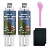 160g Metallkleber, 2 Komponenten Epoxidharz Kleber Extra Stark Metallkleber zur...