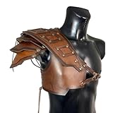 MDFCZXP Mittelalter Krieger Leder Schulter Leder Schulter Schulter Rüstung...