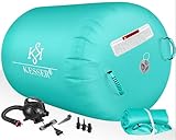 KESSER® Aufblasbare Airtrack | inkl. Tragetasche & elektr. Luftpumpe | Barrel...
