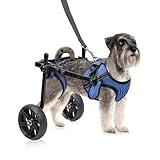 Hunderollstuhl für Hinterbeine, verbesserte All-Terrain-Reifen für kleine...