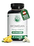 Green Naturals® Bromelain – Hochdosiert: 7.500 F.I.P (750 mg) aus...