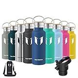 Super Sparrow Trinkflasche Edelstahl - 500ml - Auslaufsicher Thermoskanne,...