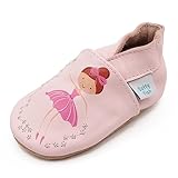Dotty Fish Krabbelschuhe aus Leder – rutschfeste, weiche Sohle,...
