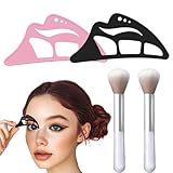 2 Stück Lidschatten Schablone WISIRENT, Eyeliner Schablone Lidschattenvorlage...