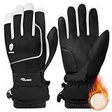 Ryaco Winterhandschuhe, Skihandschuhe Herren wasserdichte Warme Touchscreen...