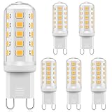 Ddlisu G9 LED Glühbirne Dimmbar, 3W G9 LED Maisbirne Warmweiß 2700K,...
