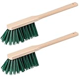 Handfeger Langer Stiel, 2er Set, Made in Germany, Robuster Handbesen mit langem...