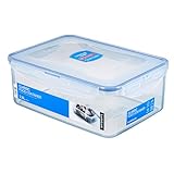 Lock & Lock HPL826 Rectangular Storage Container-Clear/Blue, 2.6 L