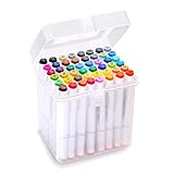 Waschbar Marker Stifte set mit 48 Farben doppelseitige Design Farbspitze Marker...