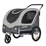 Doggyhut Original Large Fahrradanhänger & Hundebuggy 2 in 1 für Hunden bis...