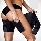 Wopohy Oberschenkel Bandage Unisex Beine Fitnessgürtel Schwitzgürtel für...