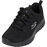 Skechers Damen Graceful-get Connected-12615 Sneakers, Black Mesh Trim, 41 EU