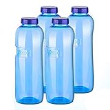 4 x 1,0 Tritan Trinkflasche Wasserflasche Flasche Sport Fahrrad BPA - frei