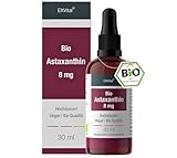 Bio Astaxanthin Tropfen, 8mg Astaxanthin pro Tagesdosis, Hochdosiert & Vegan -...