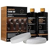 Furniture Clinic - Komplettes Lederpflege-Set | Lederreiniger & Schutzcreme für...