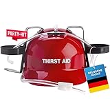GOODS+GADGETS Party Trinkhelm für Erwachsene; Bier-Helm mit Dosenhalterung; JGA...