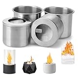 Kigniote Ethanol Brenner Set Bioethanol Brennertopf Brennkammer für Tischkamin...