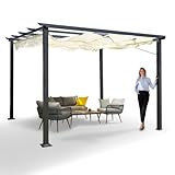 Grindi - Garten Pergola Pavillon Terrassendach - Milos I 3x3m - wasserdichtes &...