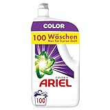 Ariel Flüssigwaschmittel Waschmittel, 100 Waschladungen Color+, Kraftvolle...