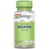 Solaray Ingwer 1100 mg – 100 Vegane Kapseln | Hochdosierte, 100% Natürliche...