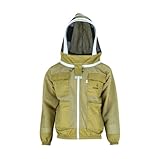 Imkerjacke Premium mit Atmungsnetz + Fechtschleier für Bienen Wespen Insekten...