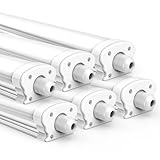 JESLED - 6er Sst LED Feuchtraumleuchte 120cm IP65-30W 5200 Lumen - 4000K...