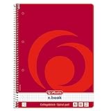 Herlitz Collegeblock x.book A4, Lineatur 22, 80 Blatt, Rand innen, 5 Stück