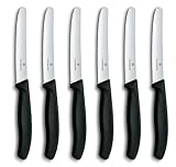 Victorinox Swiss Classic Tomatenmesser, Brotzeitmesser, 6-teilig, Scharfe...