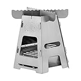 Tatonka Outdoor-Kocher Hobo Burner - Holzofen aus Edelstahl - flach zerlegbar,...