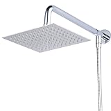 Hiendure® 40cm Quadrat Luxus Regendusche Einbauduschköpfe Edelstahl Duschkopf...