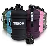 SMILODOX Trinkflasche 2,2 Liter - Extra Stark Sport & Fitness Wasserflasche mit...