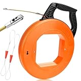 Lytool Kabeleinziehhilfe 30m Einziehspirale mit Einziehfeder, Einziehhilfe für...