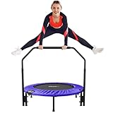 ATIVAFIT 102cm Faltbarer Trampolin mit verstellbarem Schaumstoffgriff Indoor...