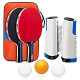 Baozun Tischtennisschläger Set, Tischtennis Set Tischtennis-Schläger mit 2...