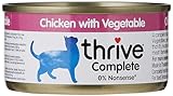 thrive Katze COMPLETE - 100% Katzenvollnahrung Hühnchenbrust mit Gemüse (12-er...