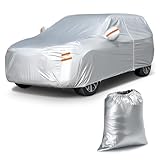 Tsumbay Autoabdeckung Wasserdicht, Vollgarage Autoplane für SUV(462 bis 483...