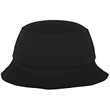 Flexfit Unisex Cotton Twill Bucket Hat M tzen, Schwarz, Einheitsgröße EU