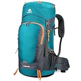 Mxaeyar 65L Wanderrucksack mit Regenschutz, leicht, Camping, Tagesrucksack,...