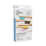 The Humble Co. Bambus-Zahnbürsten (5er-Pack) medium borsten - Zahnbürsten für...