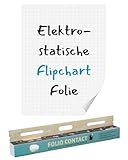 NOPAR Folio Contact Flipchart: die elektrostatische Flipchartfolie - haftet ohne...