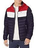 Tommy Hilfiger Herren Wasserabweisende Jacke mit Kapuze und Ultra-loft-füllung...