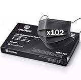 CRAZYCHIC - 102x Medizinische OP Masken Schwarz - CE Zertifiziert EN14683 Typ...